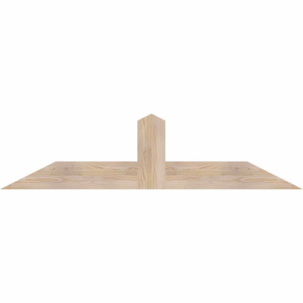 Ekena Millwork Portland Smooth Timber Gable Bracket, Douglas Fir, 60"W x 15"H x 1 1/2"D x 5 1/2"F, 6/12 Pitch GBW060X15X0206POR00SDF - main